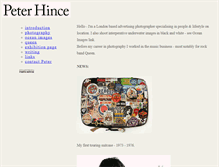Tablet Screenshot of peterhince.co.uk